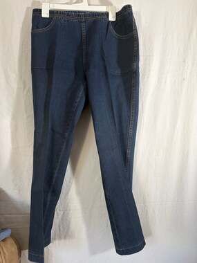 JMS Just My Size Women's Plus Size Pull-On Bootleg Jeans